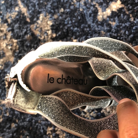 Le Chateau Criss Cross Heels - Picture 2 of 6